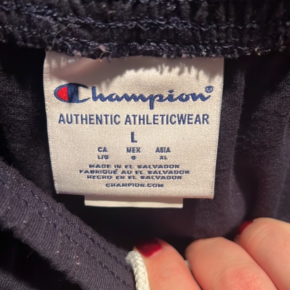 Dark Navy Blue Champion Sweatpants - Picture 5 of 5